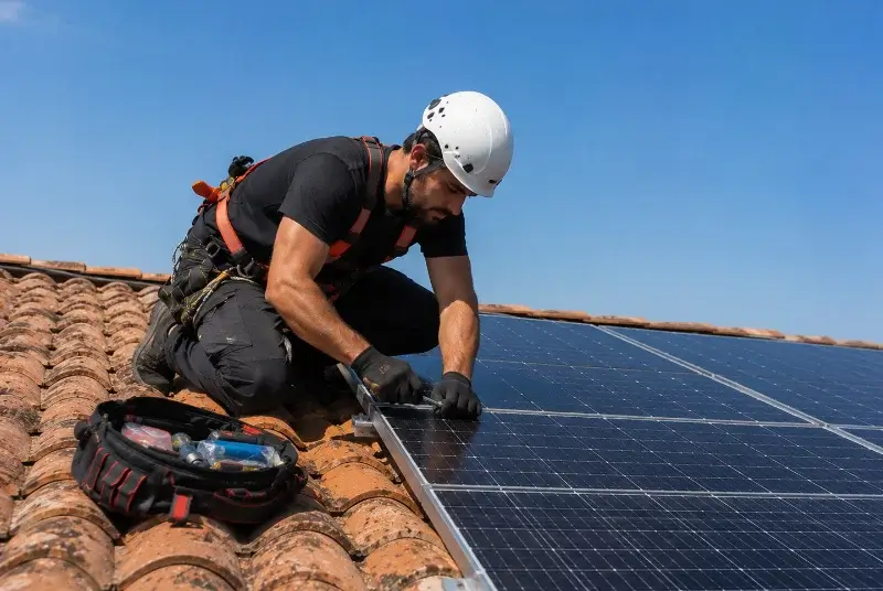 Maintenance et monitoring de panneaux solaires à Saint-Thual